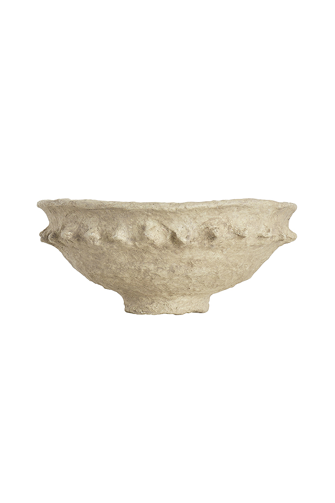 Paper Mache Bowl with Design Edges