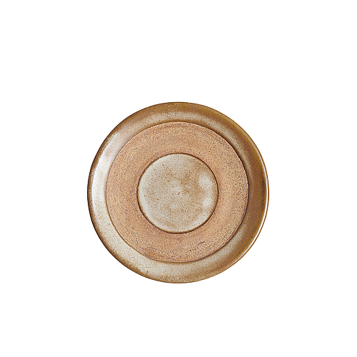 Half-glaze ceramic tea cup (sand brown)