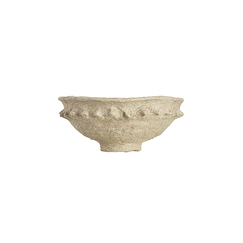 Paper Mache Bowl with Design Edges
