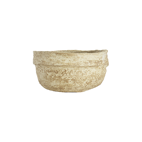 Paper Mache bowl with flat base