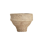 Paper Mache bowl with thick base in tea stain finish