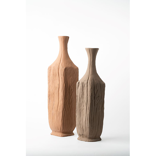 ALUMINIUM RUBY LONG VASE