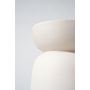 LIME PLASTER WHITE SIDE TABLE (35X35X44 cm)