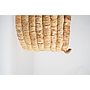 Caterpillar round basket natural brown