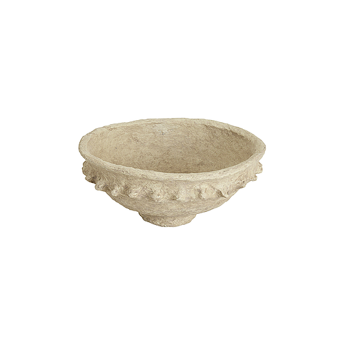 Paper Mache Bowl with Design Edges