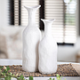 Aluminium white flower vase 